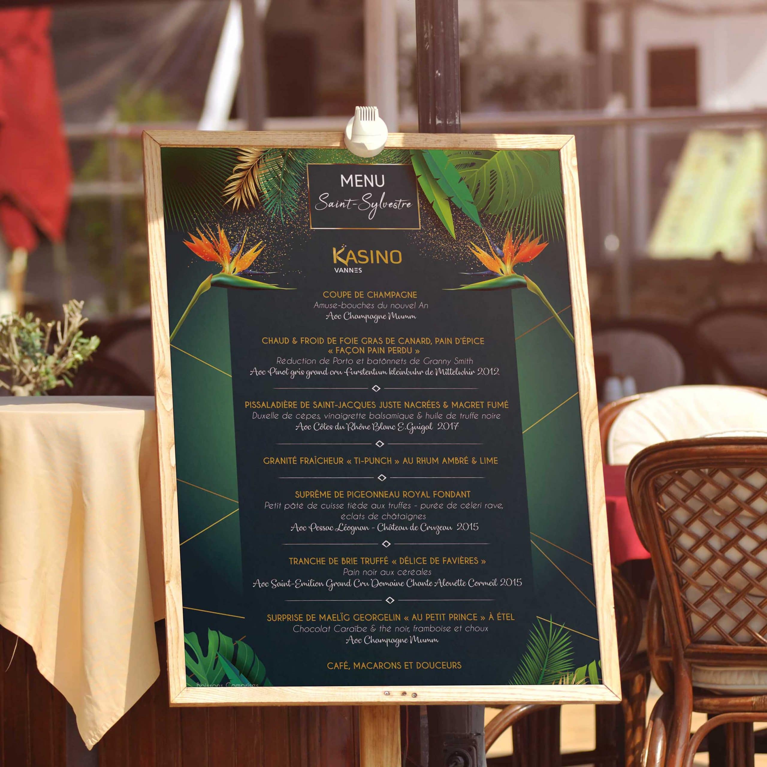 Menu Kasino